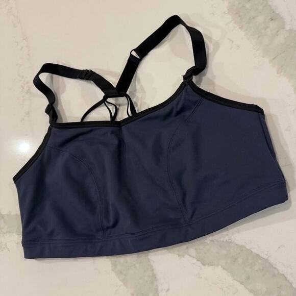 Lane Bryant Cacique Livi Active Sports Bra Low Impact No Wire Women's 14/16 Blue - Picture 2 of 6
